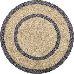 Diamond Carpets India, Ručne viazaný kusový koberec Nora J-48 Natural kruh, 240x240 (priemer) kruh, béžová, chodba / predsieň