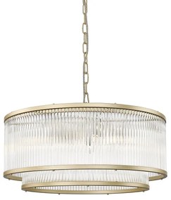 Zuma Line P0528-06H-V6AC - Luster na reťazi SERGIO 6xE14/60W/230V zlatá