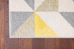 Koberec Agnella Funky Top Super Trojuholníky svetlosivý
