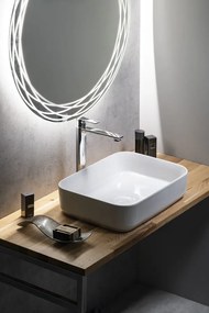 Isvea Isvea, INFINITY OVAL keramické umývadlo na dosku, 50x36x12 cm, biela, 10NF65050SV