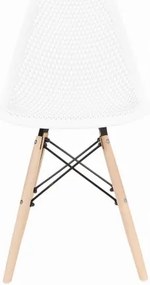 Bestent Jedálenská stolička škandinávsky štýl White Grid