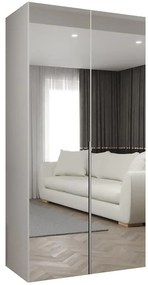 Skriňa Alicante III 100 biela/strieborný