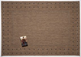 Devos koberce Kusový koberec FLOORLUX Coffee/Black 20329 Spoltex – na von aj na doma - 120x170 cm