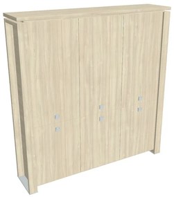 Vysoká skriňa Verno+ 200 x 46 x 210 cm, agát