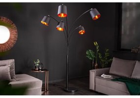 Stojaca lampa 40036 Levels 202cm Čierna - Zlatá - Komfort-nábytok