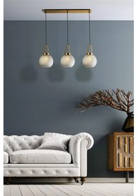 Searchlight 36632-3AC - Luster na lanku SNOWDROP 3xE27/60W/230V mosadz