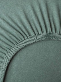Jersey plachta do postieľky Classic 70 × 140 cm - olivová