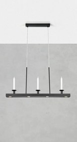 Čierne kovové LED závesné svietidlo so stmievačom Dining – Markslöjd