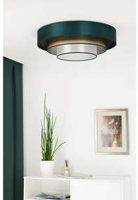 Duolla - LED Stropné svietidlo LUNETA LED/26W/230V pr. 60 cm 4000K zelená/zlatá