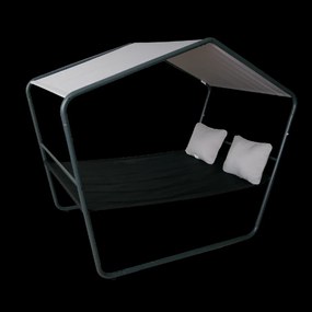 CH DVOJITÉ ZÁHRADNÉ LEHÁTKO S STRECHOU 233 x 136 x 191 CM