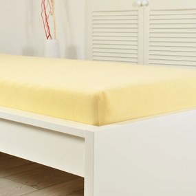 4Home froté prestieradlo Ideál žltá, 100 x 200 cm