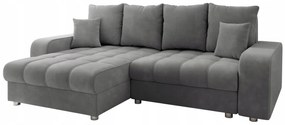 Mirjan24 Rohová sedačka do obývačky DUBLIN - šedá 1