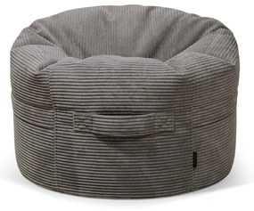 Krémový menčestrový detský sedací vak Roll 80 – SLOWDOWN