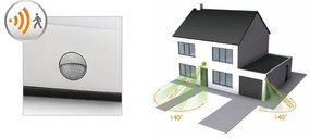 Philips 17274/47/16 - LED vonkajšie osvetlenie s čidlom RACCOON 1xLED/3W IP44