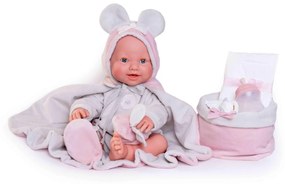 Antonio Juan - MIA - žmurkajúca a cikajúca bábika bábätko - 42 cm