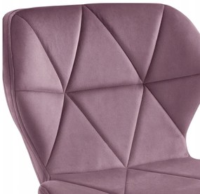 Ergonomická kancelárska otočná stolička – zamat Tmavomodrá