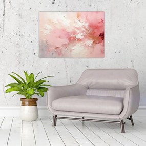 Obraz - Ružový abstrakt (70x50 cm)
