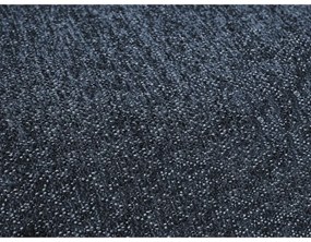 Tmavomodrá ženilková rozkladacia/s úložným priestorom rohová pohovka (ľavý roh/do tvaru "U") Everest – Bobochic Paris