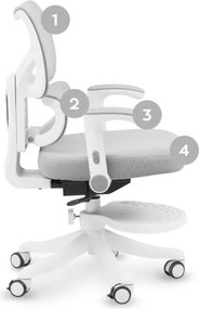 Detská otočná stolička Mark Adler Junior 5.3 Grey