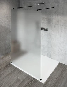 Gelco Gelco, VARIO BLACK jednodielna sprchová zástena do priestoru, matné sklo, 1300 mm, GX1413GX2214
