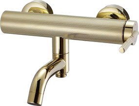 Rea Argon, vaňová batéria s ručnou sprchovou súpravou, zlatá lesklá, REA-B7805