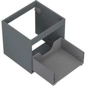 Mexen Box-A, závesná skrinka 50 cm, 1 zásuvka, grafitová matná, 91AX0-0500-470-1-66