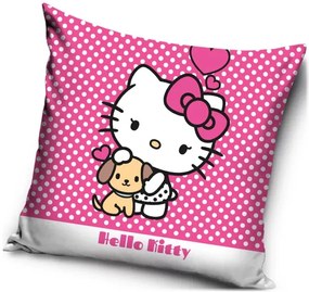 Dekoračný vankúš Hello Kitty a jej maznáčik - 40 x 40 cm