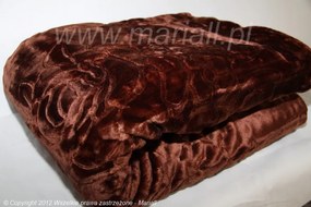 Luxusná deka v tmavohnedej farbe Šírka: 200 cm  Dĺžka: 240 cm