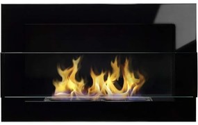 Biokrb 650x400 čierny lesklý so sklom