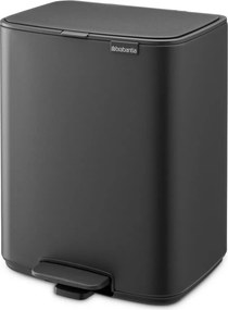 Tmavosivý pedálový oceľový odpadkový kôš 12 l Bo – Brabantia