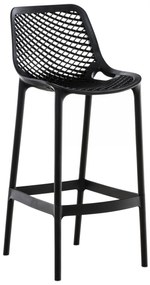 Plastová barová stolička DS10778434 - Čierna