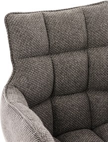 Stolička Tirana látka čierna - titánovo sivá