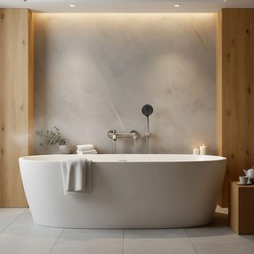 Rea Foster, vaňová batéria s ručnou sprchovou súpravou, brúsená oceľ, REA-B6326