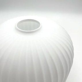 Luster na lanku HARMA 1xE27/15W/230V pr. 20 cm biela/zlatá