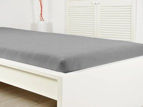 Jersey plachta do detskej postieľky EXCLUSIVE 60x120 cm sivá