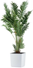 PLASTOVÝ KVETINÁČ FLORE RIFLO 30X30 CM BIELA