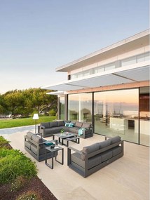 Hliníková zostava pre 10 osôb MADRID (antracit)