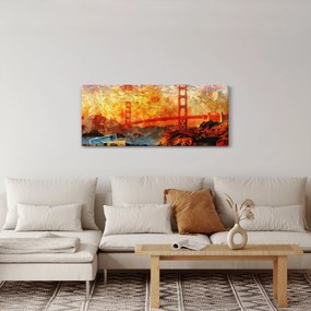 Obraz - Golden Gate, San Francisco, Kalifornia (120x50 cm)
