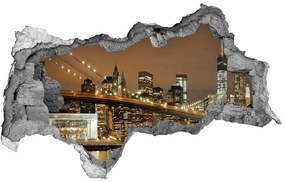 Fototapeta diera na stenu 3D Manhattan new york city nd-b-73438126