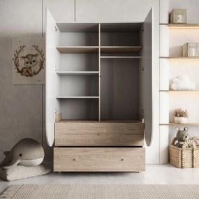 DVOJDVEROVÁ ŠATNÍKOVÁ SKRIŇA ELSA DO DETSKEJ IZBY KAŠMÍR 119 cm