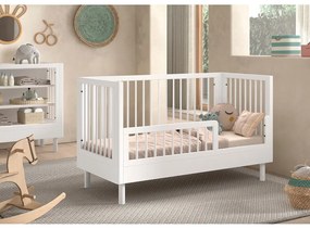 Biela postieľka z bukového dreva 70x140 cm Forrest – Vipack