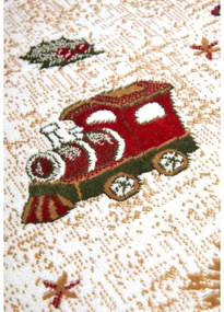 Červený okrúhly koberec s vianočným motívom s prímesou bavlny ø 200 cm Toy's Delight Red Christmas – Villeroy&amp;Boch