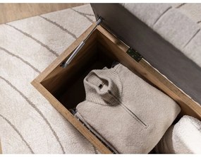 Lavica vo svetlo sivej a prírodnej farbe Oceane – Bobochic Paris