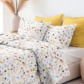 Goldea bavlnené posteľné obliečky - život na lúke 140 x 220 a 70 x 90 cm