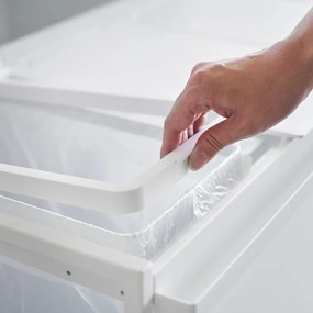 Biely kovový odpadkový kôš na triedený odpad Tower – YAMAZAKI