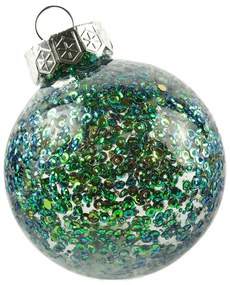 DECOLED Súprava ozdôb, d. 7 cm, tmavozelená