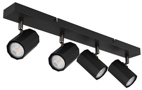 Globo 57918-4B - Bodové svietidlo JAMES 4xGU10/25W/230V čierna