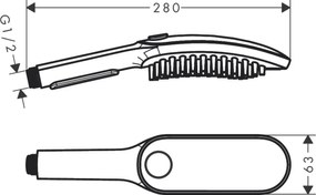 Hansgrohe DogShower, ručná sprcha pre psa, ružová, HAN-26640560