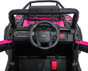 Elektrické terénne autíčko UTV LIFT ružové