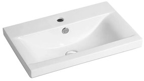 Mereo Mereo, Vigo, kúpeľňová skrinka s keramickým umývadlom, 61 cm, biela, dub, MER-CN311